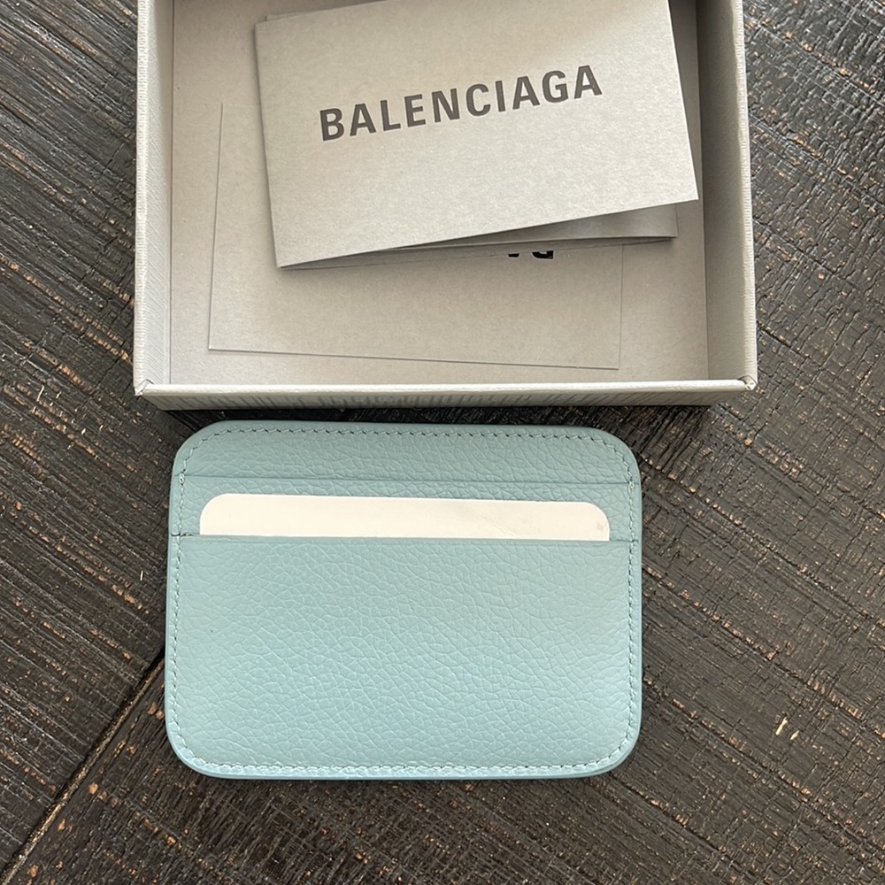 Balenciaga Blue Cash Card Holder - Picture 5 of 6